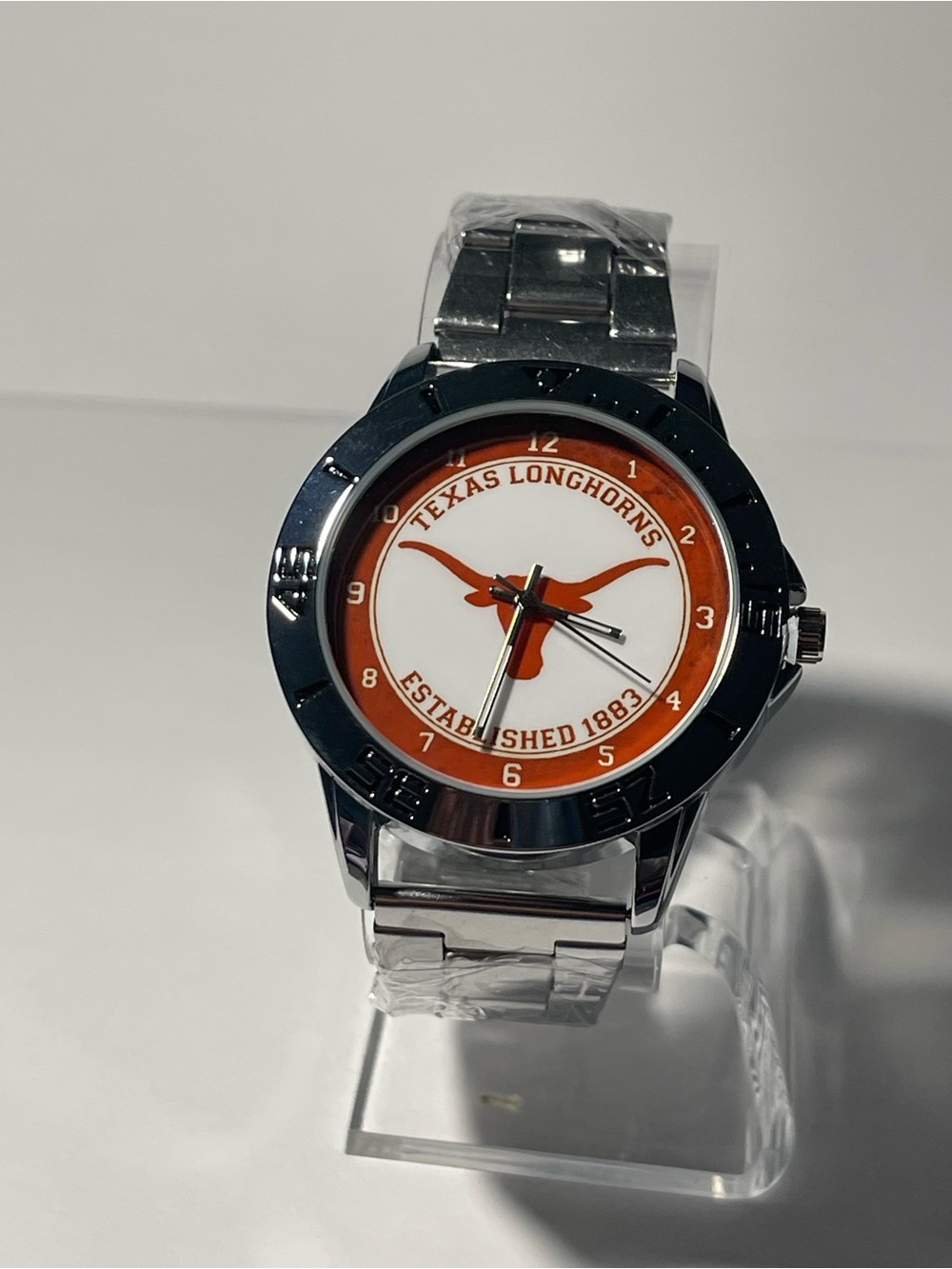 Texas Longhorns Men's Stainless Steel Watch in Burnt Orange